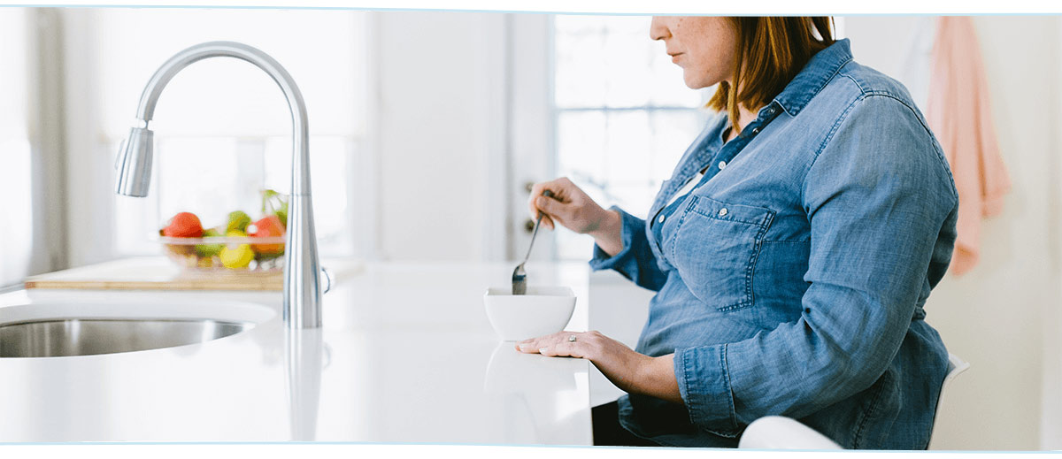 Prepare healthy meals ahead of time before bringing your baby home