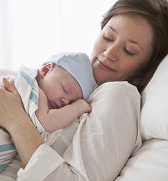 Woman with baby