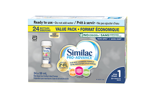 Similac Pro-Advance Étape 1, 24 x 59 mL, prêt à servir