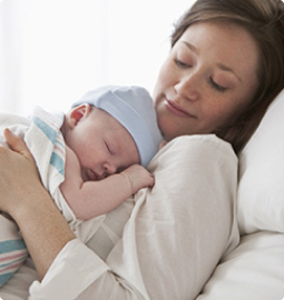 Woman with baby